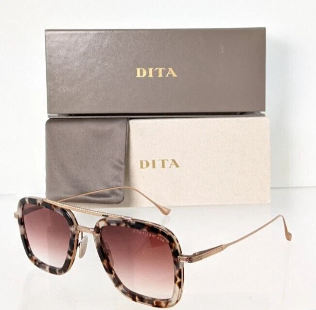 New Authentic Dita Sunglasses Flight 006 7806 Rose Tortoise 52mm Frame