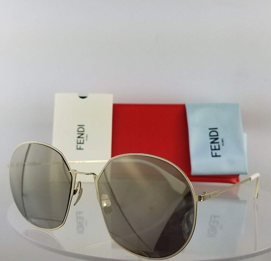 Brand New Authentic Fendi FF 0313/S Sunglasses J5GUE Silver Frame 0313