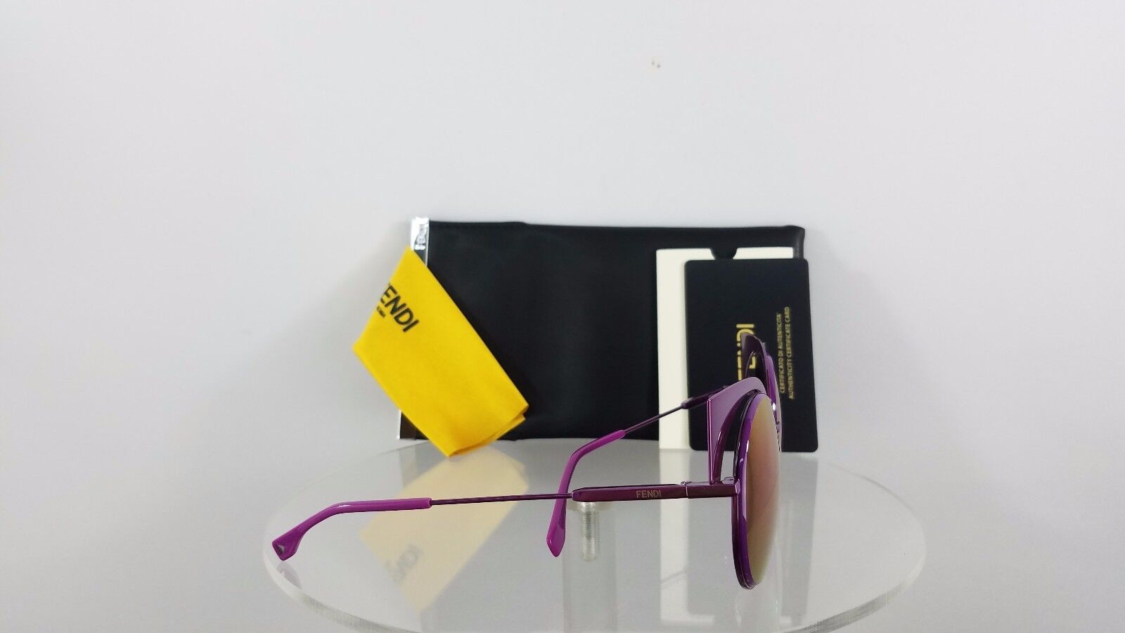 Brand New Authentic Fendi FF 0177/S Sunglasses QZHPE Violet Mirror 53mm 0177