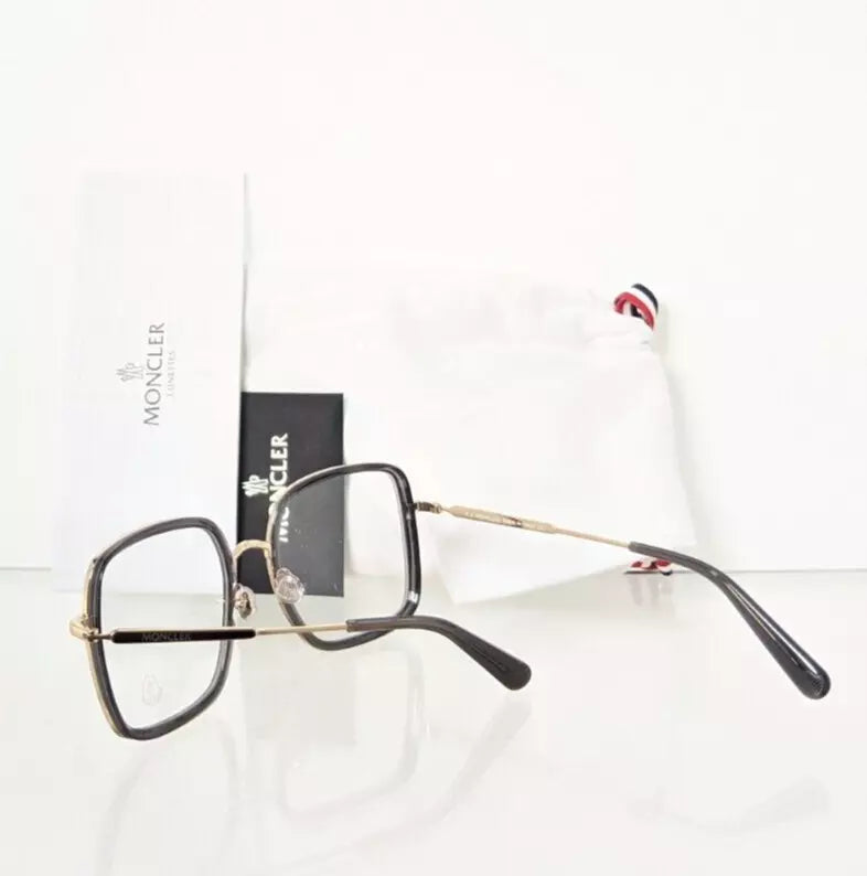 Brand New Authentic Moncler Eyeglasses ML 5154 001 56mm Grey Gold Frame
