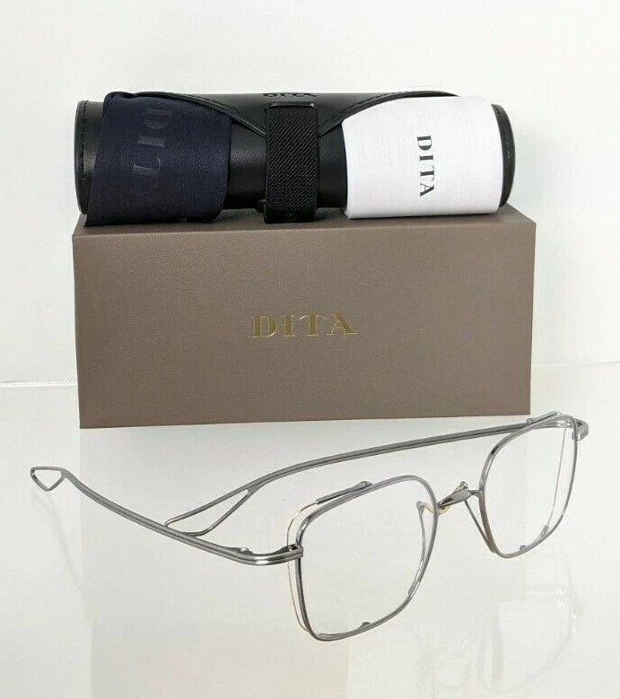 Brand New Authentic Dita Eyeglasses LINETO DTX-124-49-01 PLD GLD 49mm Frame
