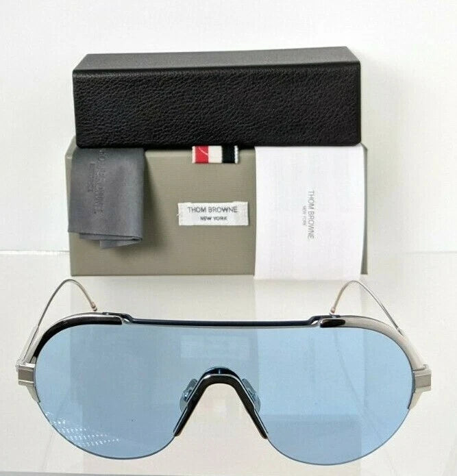 Brand New Authentic Thom Browne Sunglasses TBS 811-144-02 Silver TBS811