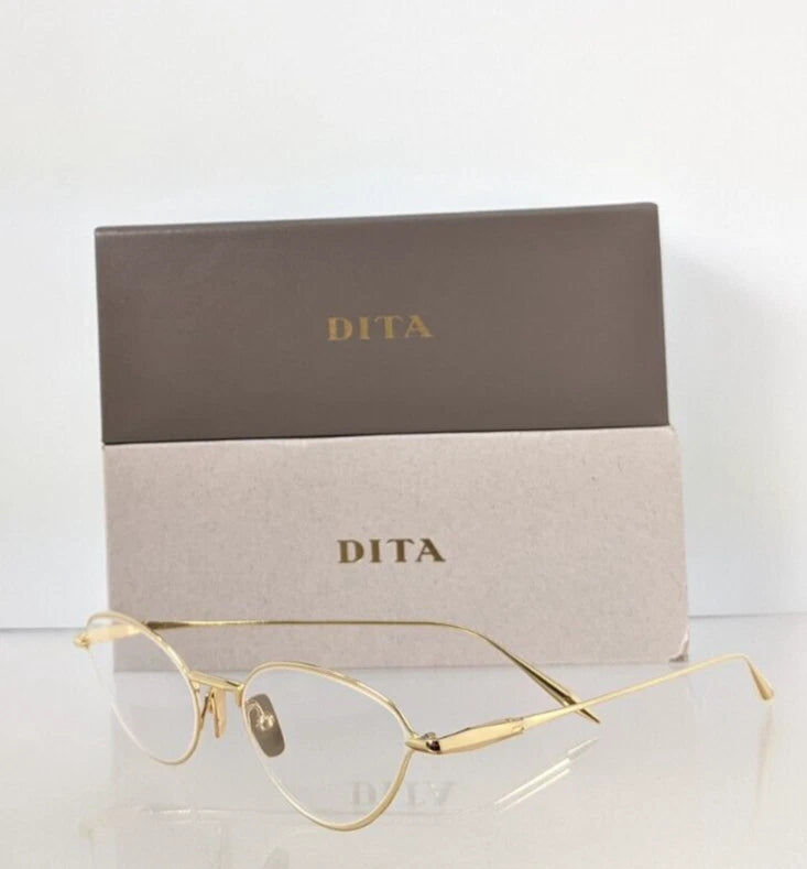 Brand New Authentic Dita Eyeglasses Sincetta DTX145-A-01 Gold 53mm Frame