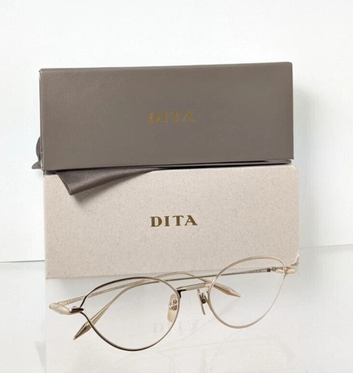 Brand New Authentic Dita Eyeglasses Sincetta DTX145-A-02 Gold 53mm Frame