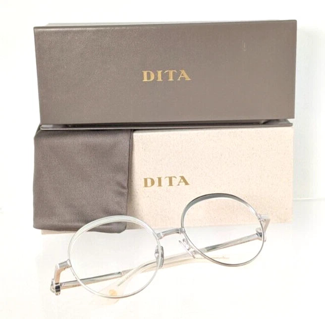 New Authentic Dita Eyeglasses NOKOU DTX-439-A-02 Silver 55mm Frame