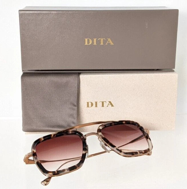 New Authentic Dita Sunglasses Flight 006 7806 Rose Tortoise 52mm Frame