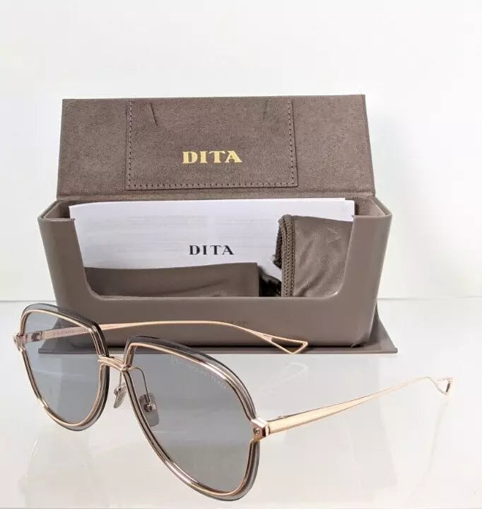 New Authentic Dita Sunglasses NIGHTBIRD - THREE DTS 520-62-02 Gold Frame