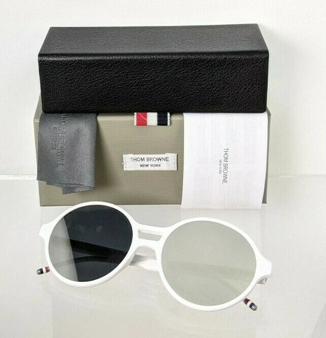 Brand New Authentic Thom Browne Sunglasses TB 409-58-03 White TBS409 Frame