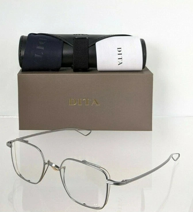 Brand New Authentic Dita Eyeglasses LINETO DTX-124-49-01 PLD GLD 49mm Frame