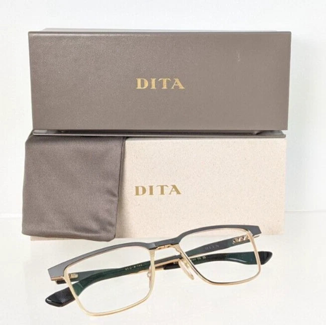 New Authentic Dita Eyeglasses Senator Three DTX-137-A 01 Grey Gold 53mm Frame