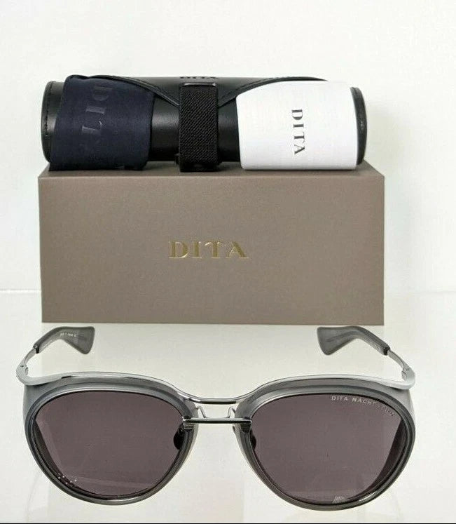 Brand New Authentic Dita Sunglasses NACHT - TWO DTS128-52-02 Grey PLD Frame