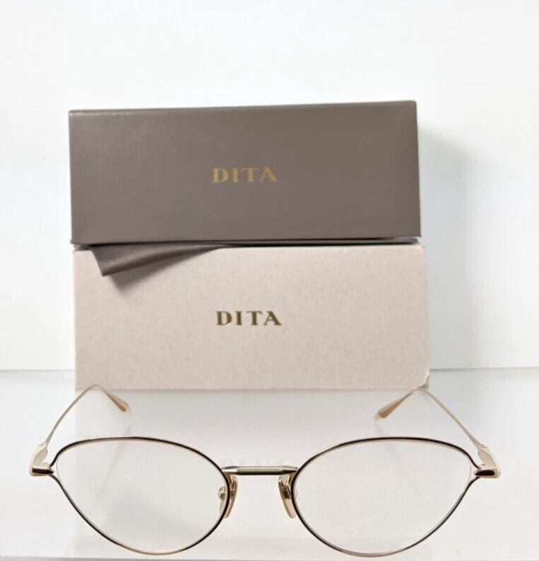 Brand New Authentic Dita Eyeglasses Sincetta DTX145-A-02 Gold 53mm Frame
