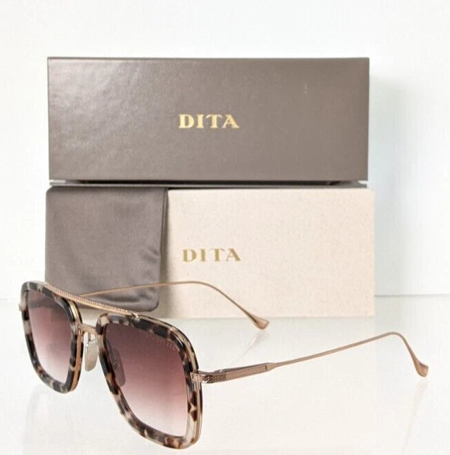 New Authentic Dita Sunglasses Flight 006 7806 Rose Tortoise 52mm Frame
