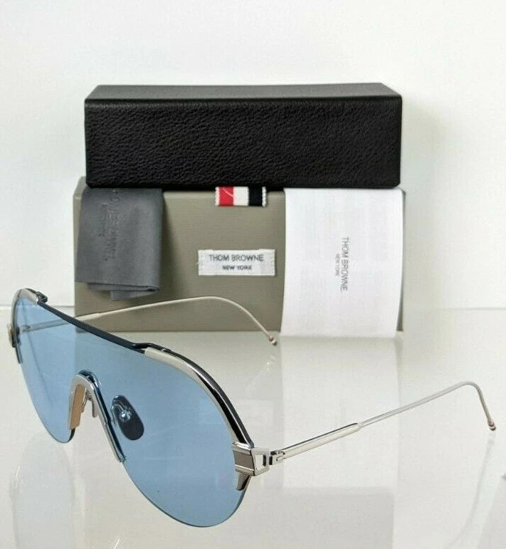 Brand New Authentic Thom Browne Sunglasses TBS 811-144-02 Silver TBS811