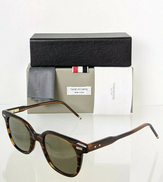 Brand New Authentic Thom Browne Sunglasses TBS 405-B-T WLT TB405 Brown Frame