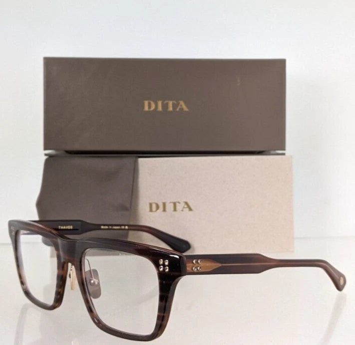 New Authentic Dita Eyeglasses THAVOS DTX-713-A-02 Brown 53mm Frame