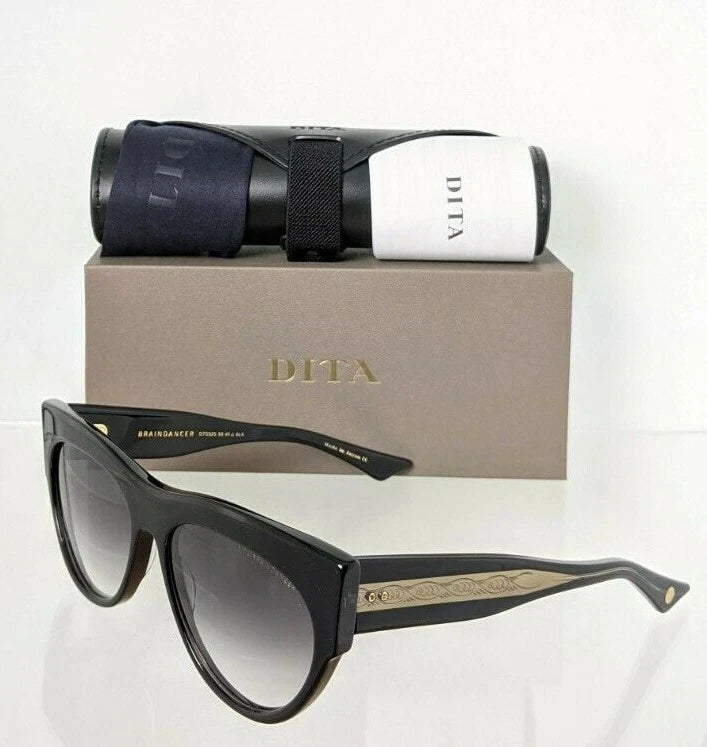 Brand New Authentic Dita Sunglasses BRAINDANCER DTS525-58-01 Black Frame