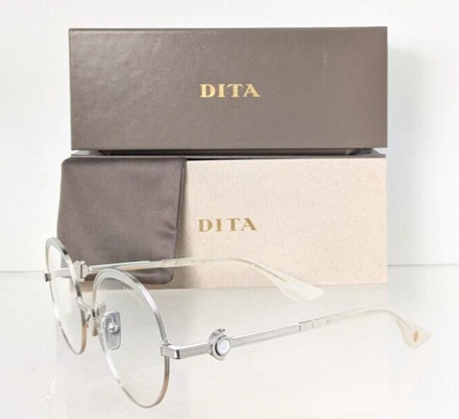 New Authentic Dita Eyeglasses NOKOU DTX-439-A-02 Silver 55mm Frame
