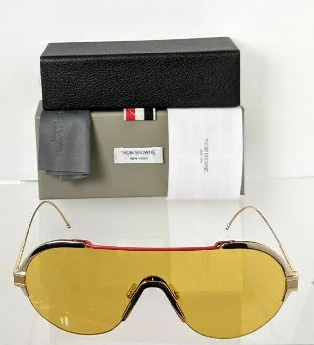 Brand New Authentic Thom Browne Sunglasses TBS 811-144-01 Gold TBS811