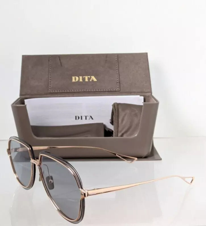 New Authentic Dita Sunglasses NIGHTBIRD - THREE DTS 520-62-02 Gold Frame