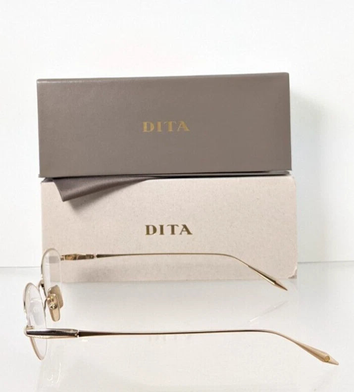 Brand New Authentic Dita Eyeglasses Sincetta DTX145-A-02 Gold 53mm Frame