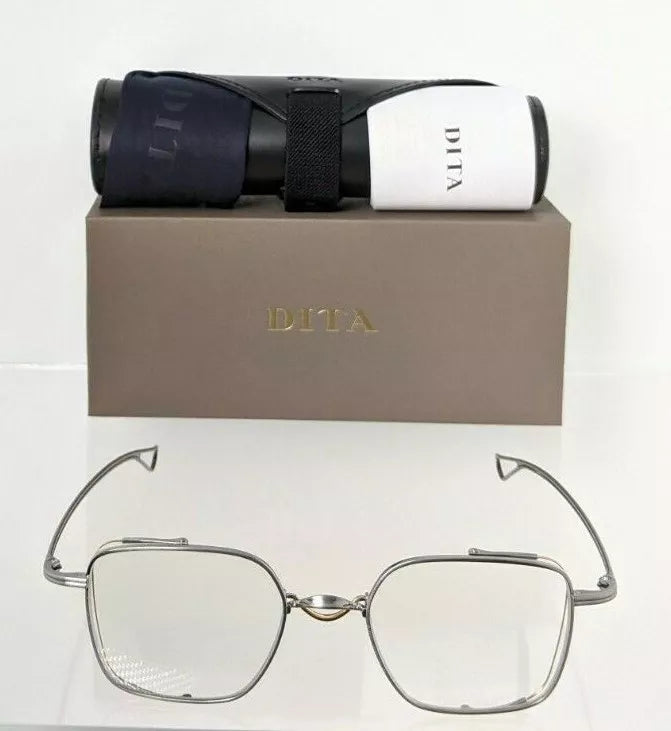 Brand New Authentic Dita Eyeglasses LINETO DTX-124-49-01 PLD GLD 49mm Frame