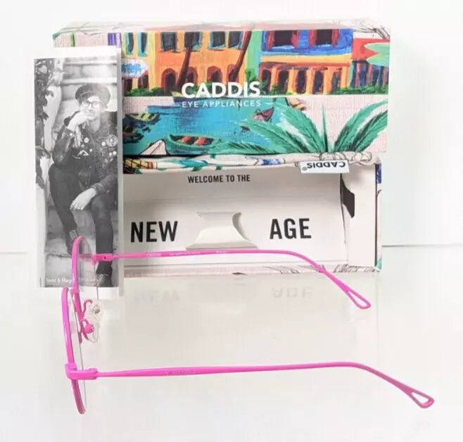 New Authentic CADDIS Eyeglasses Mercury 49mm Pink Blue light Blocker Frame