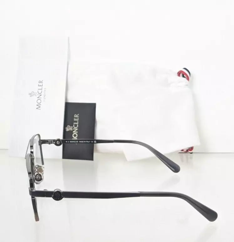 Brand New Authentic Moncler Eyeglasses ML 5178 008 55mm Gunmetal Frame