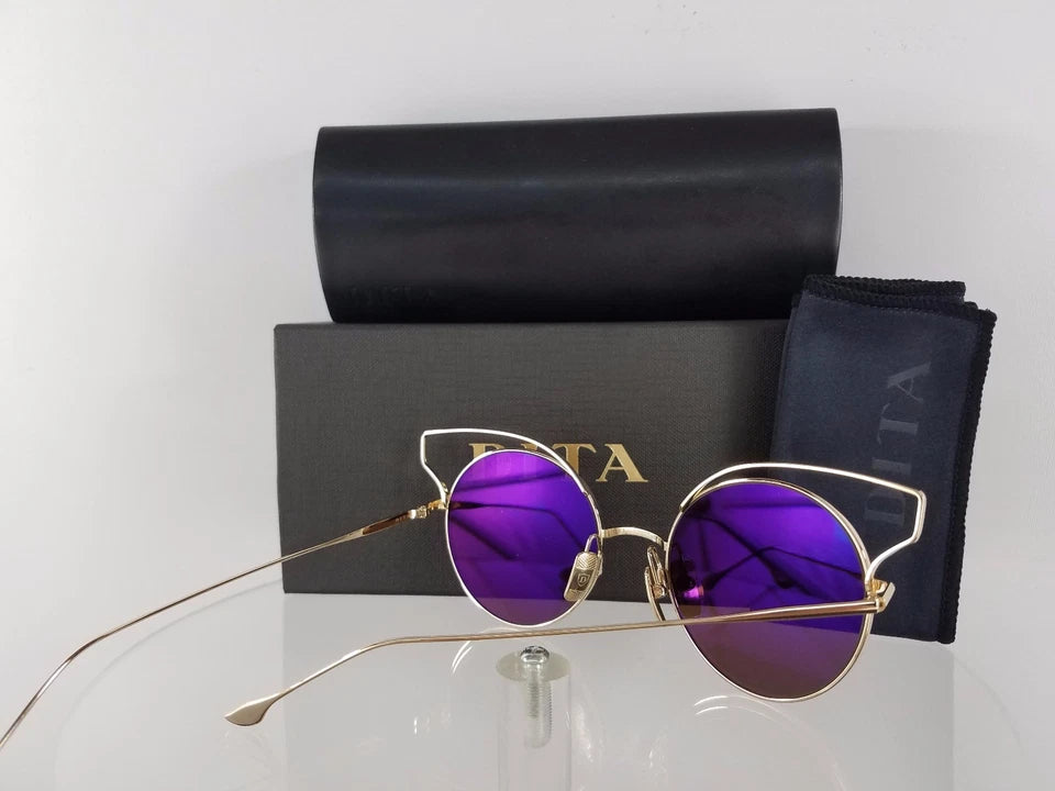 Brand New Authentic Dita Sunglasses Believer 23008-B-TAN-GLD-52mm Gold Frame