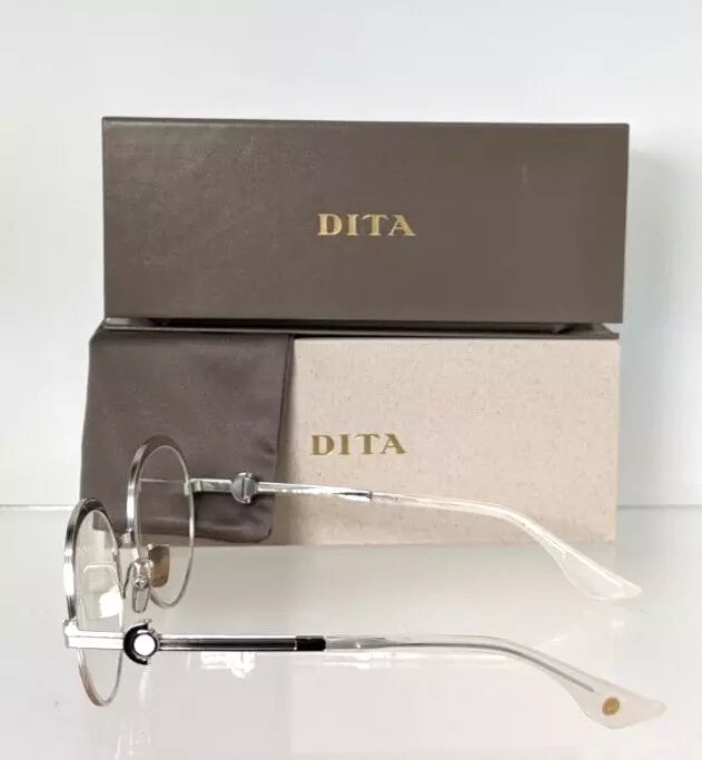 New Authentic Dita Eyeglasses NOKOU DTX-439-A-02 Silver 55mm Frame