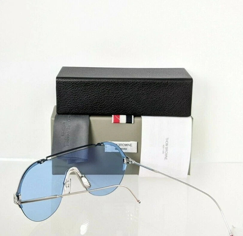 Brand New Authentic Thom Browne Sunglasses TBS 811-144-02 Silver TBS811