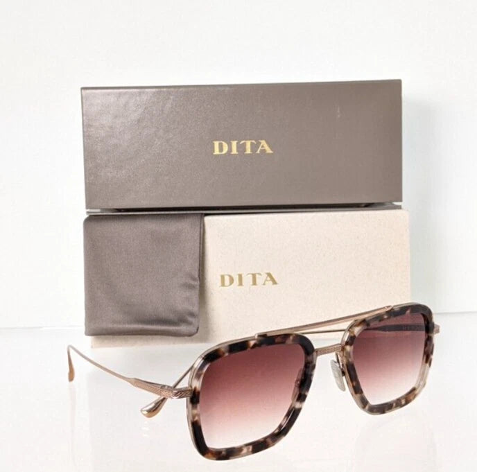 New Authentic Dita Sunglasses Flight 006 7806 Rose Tortoise 52mm Frame