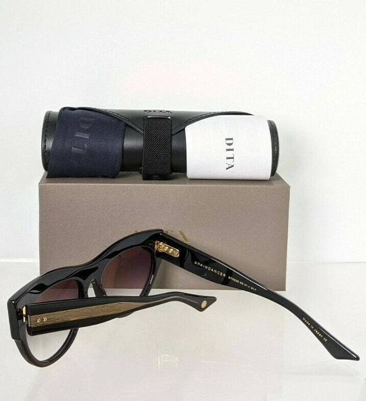 Brand New Authentic Dita Sunglasses BRAINDANCER DTS525-58-01 Black Frame