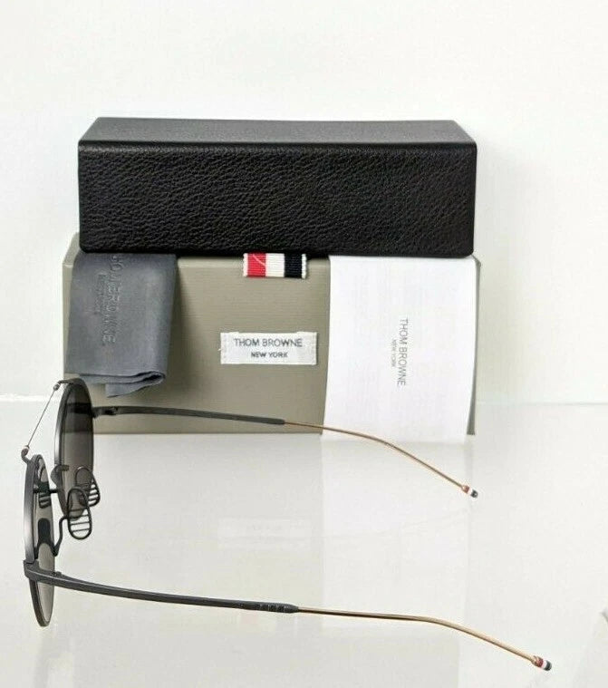 Brand New Authentic Thom Browne Sunglasses TBS 910-49-04 BLK GLD TB910 Frame