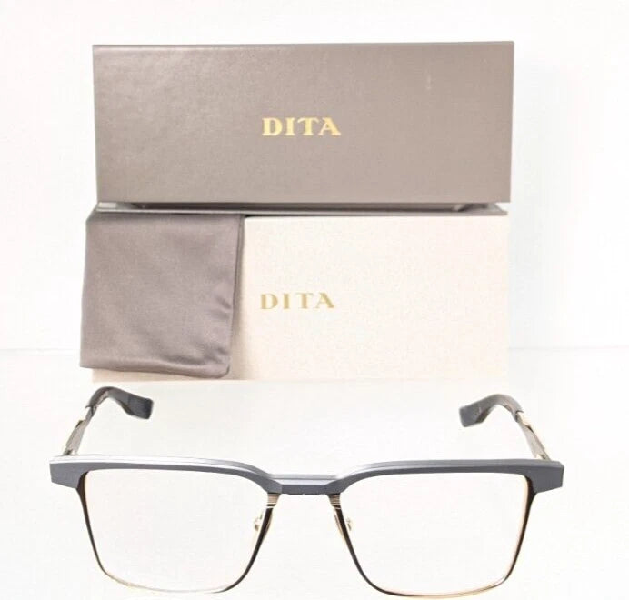 New Authentic Dita Eyeglasses Senator Three DTX-137-A 01 Grey Gold 53mm Frame