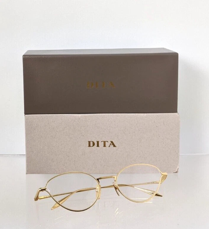 Brand New Authentic Dita Eyeglasses Sincetta DTX145-A-01 Gold 53mm Frame
