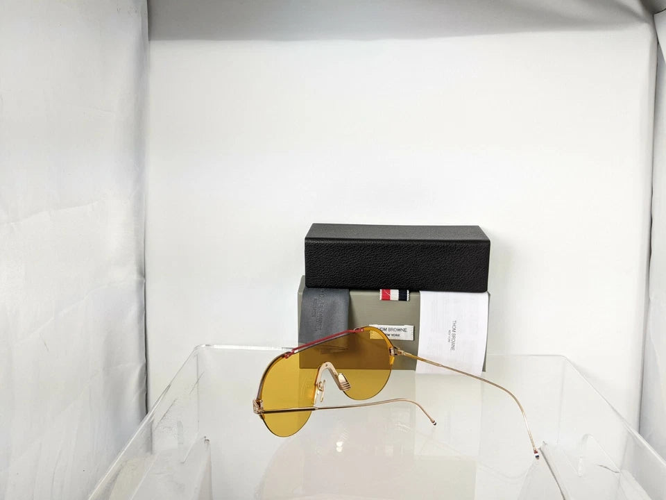 Brand New Authentic Thom Browne Sunglasses TBS 811-144-01 Gold TBS811