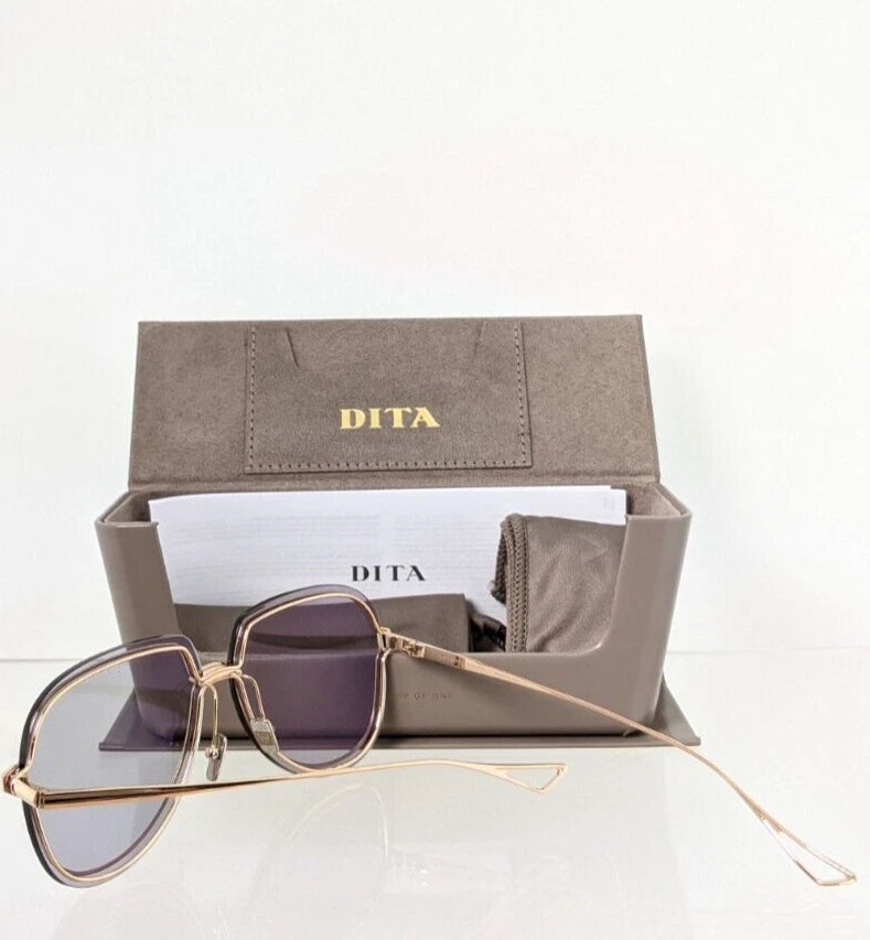 New Authentic Dita Sunglasses NIGHTBIRD - THREE DTS 520-62-02 Gold Frame