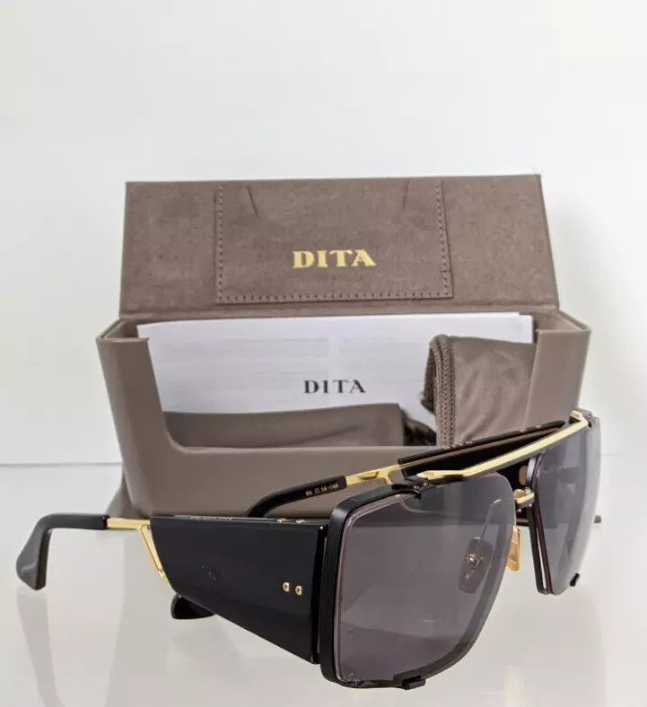 New Authentic Dita Sunglasses SOULINER - TWO DTS 136-64-03 Black & Gold Frame