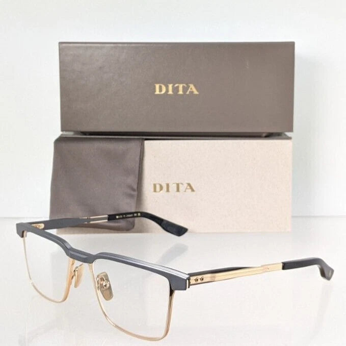 New Authentic Dita Eyeglasses Senator Three DTX-137-A 01 Grey Gold 53mm Frame