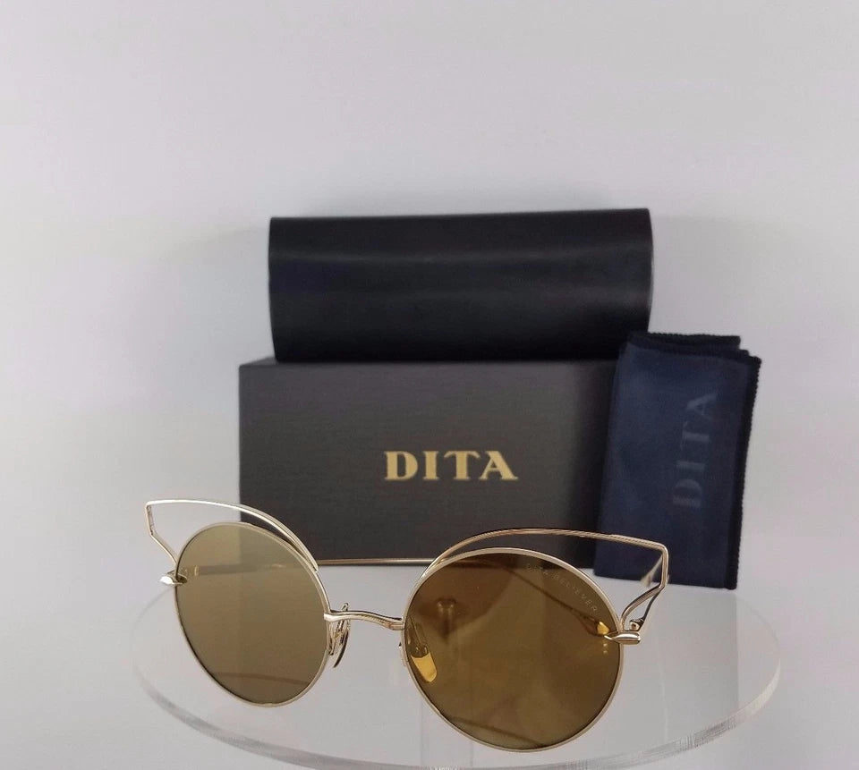 Brand New Authentic Dita Sunglasses Believer 23008-B-TAN-GLD-52mm Gold Frame