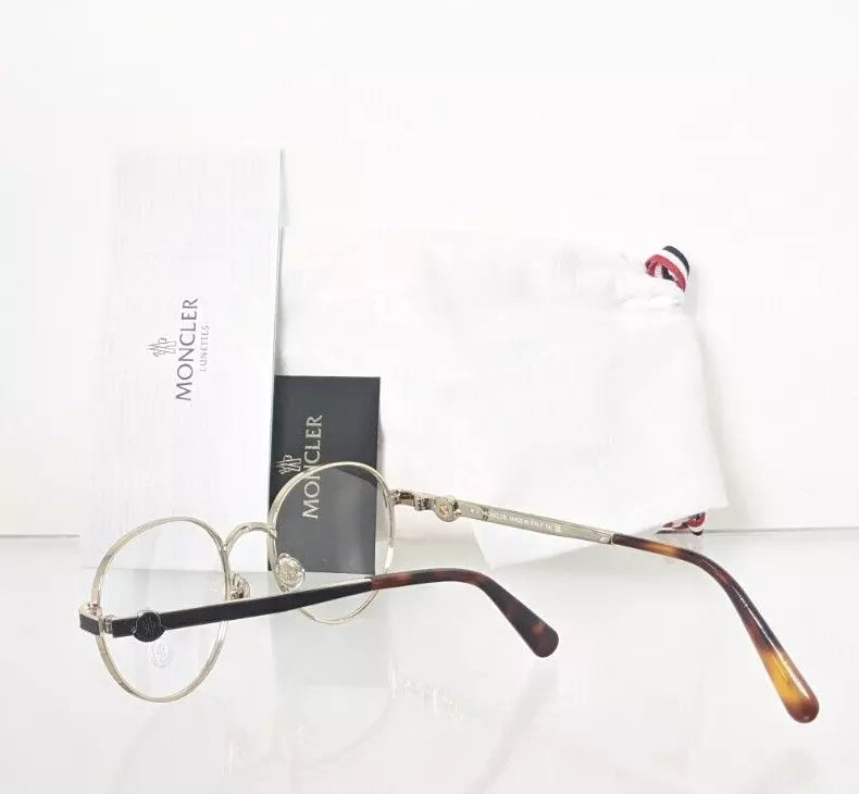 Brand New Authentic Moncler Eyeglasses ML 5179 032 51mm Black/Gold Frame