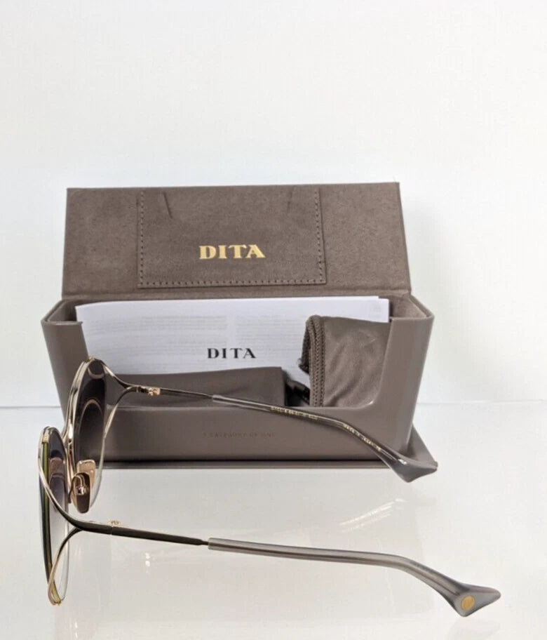New Authentic Dita Sunglasses SASU DTS 516-64-01 Gold Frame