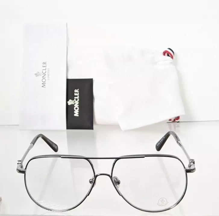 Brand New Authentic Moncler Eyeglasses ML 5202 14A 56mm Gunmetal Frame