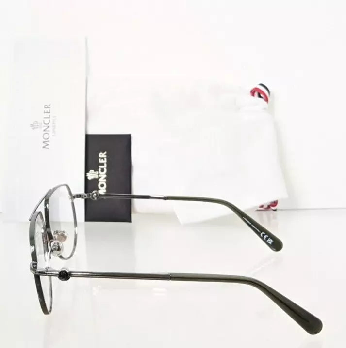 Brand New Authentic Moncler Eyeglasses ML 5202 14A 56mm Gunmetal Frame
