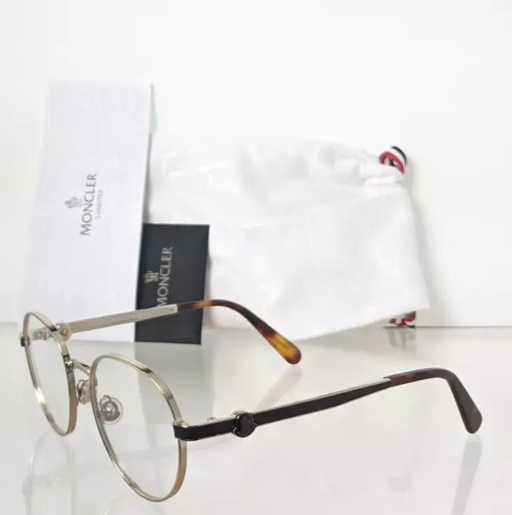 Brand New Authentic Moncler Eyeglasses ML 5179 032 51mm Black/Gold Frame