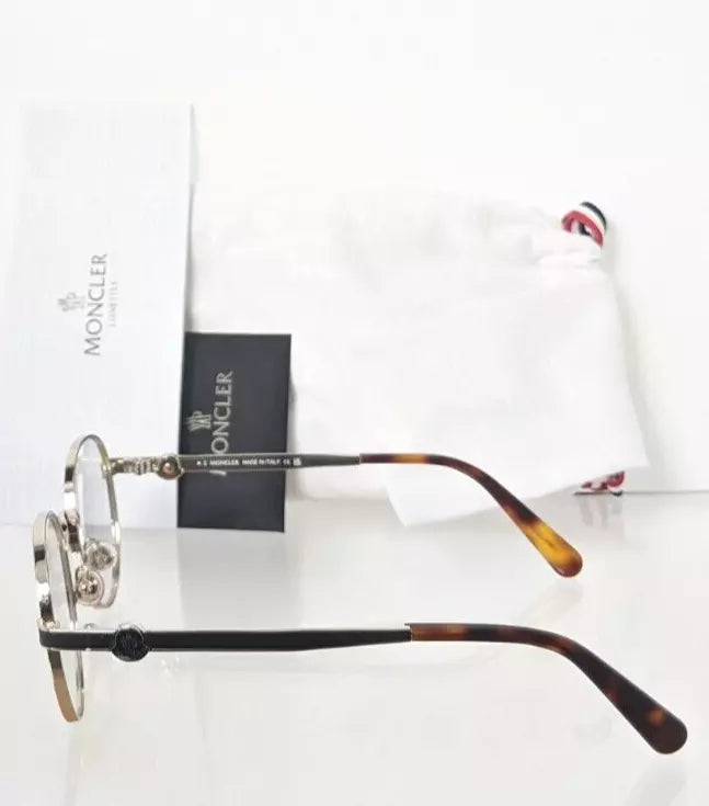 Brand New Authentic Moncler Eyeglasses ML 5179 032 51mm Black/Gold Frame