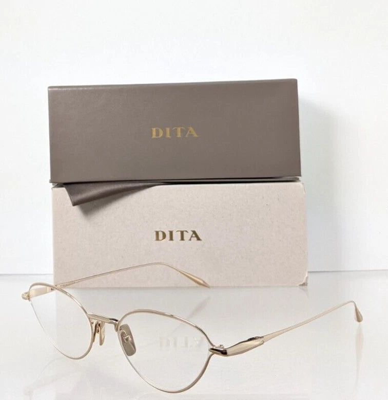 Brand New Authentic Dita Eyeglasses Sincetta DTX145-A-02 Gold 53mm Frame