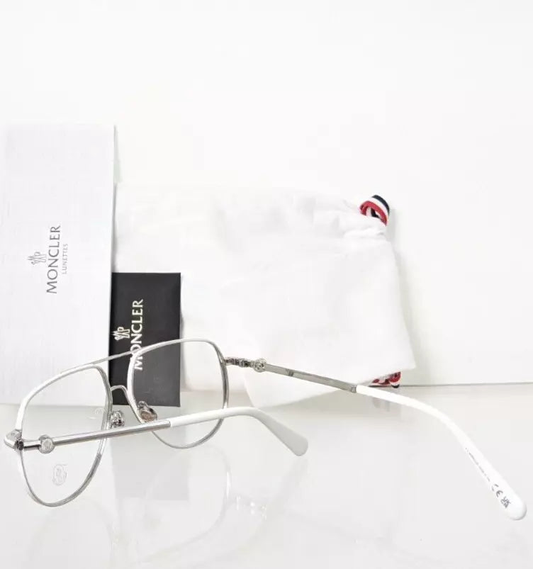 Brand New Authentic Moncler Eyeglasses ML 5202 016 56mm Silver Frame