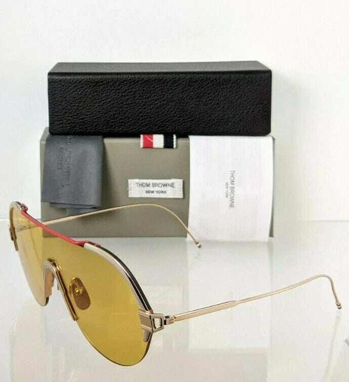 Brand New Authentic Thom Browne Sunglasses TBS 811-144-01 Gold TBS811